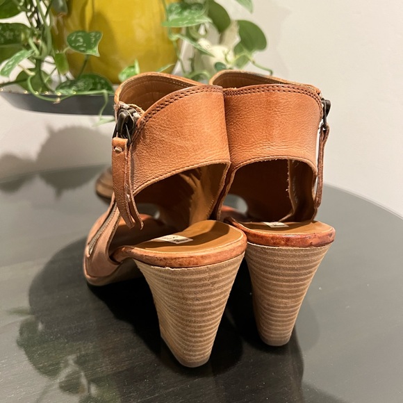 Paul Green Cayanne Peep Toe Leather Bootie Sandals - Picture 3 of 12
